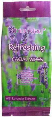 

One Personal Care Refreshing Wipes | Lavender extracts | Cosmetic Cleanser | Makeup Remover | Anti-Puritic | Moisturizing | Soothing | Deodorizing(Pack of 10)