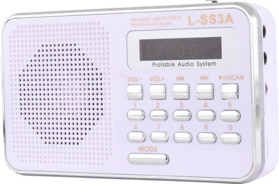 Yuvan L-SS3A USB/ SD Player With FM Radio(White)