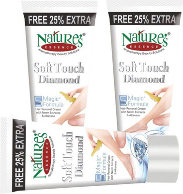 

Nature's Essence SOFT TOUCH DIAMOND Hair Remover (pack of 3) Cream(50 g, Set of 3)