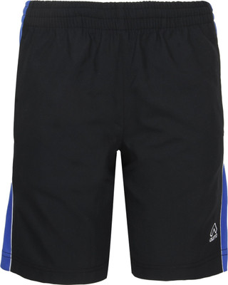 

Aurro Short For Boys Sports Solid Polyester(Black, Pack of 1