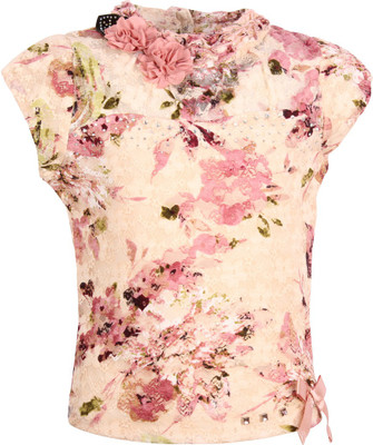 Cutecumber Baby Girls Party Lace Top(Multicolor, Pack of 1) Flipkart