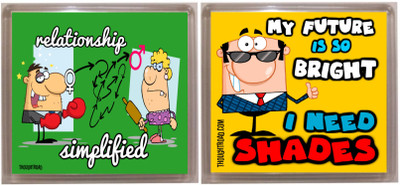 

Thoughtroad SIMPLIFIED FUTURE Fridge Magnet Pack of 2