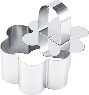 

Futaba Flower Shape Retractable Stainless Steel Mousse Ring - Cup Baking/Cookie Tray(Pack of 1)