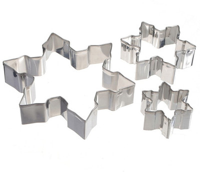 Futaba Snowflake Cutter Cookies - 3 Pcs Set - Cup Tart Mould(Pack of 3)