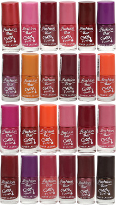 

Fashion Bar Unique Neon Nail Polish in Reasonable Price (Pack of 24 Pcs) Multicolour