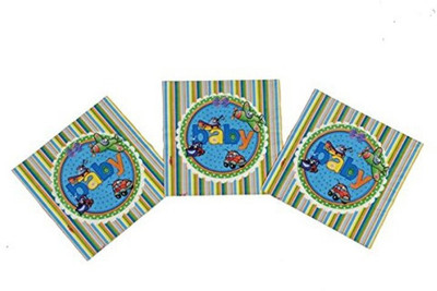 

Funcart Funcart 'On The Go'' theme napkins (9 pcs/pack) Multicolor Napkins(9 Sheets)