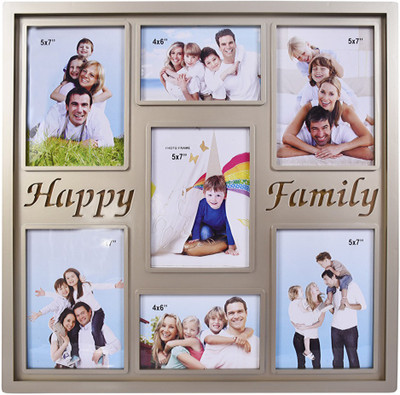 

Shree Shyam Crafts Generic Photo Frame(Gold, 7 Photos)