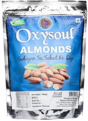 

Oxysoul Almonds California Almonds(500 g, Pouch)