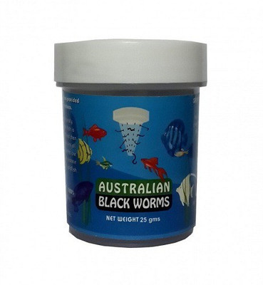 

Australian Black Worms Australian Blackworms Mealworm 200 g Dry Fish Food