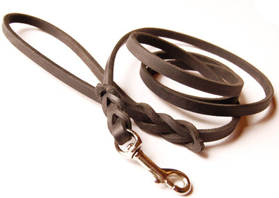 

Skora 100% genuine Leather dog Leash export Quality 212 cm Dog Martingale Leash(Brown)