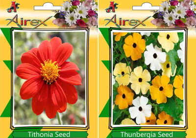 

Airex Tithonia, Thunbergia Seed(20 per packet)