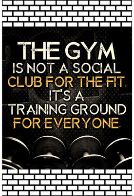 

GYM Poster An Inspirational and motivational poster collection for home and office. Paper Print(23 inch X 18 inch, Rolled)