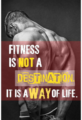

GYM Poster An Inspirational and motivational poster collection for home and office. Paper Print(23 inch X 18 inch, Rolled)