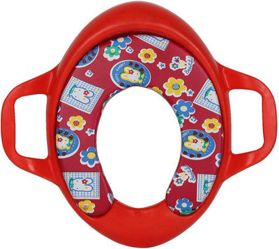 

Honey bee Cushioned Toilet Training with Handle Easy to clean light weight Potty Seat(Red)