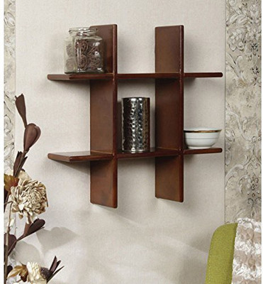 

Onlineshoppee Plus MDF Wall Shelf(Number of Shelves - 3, Brown)