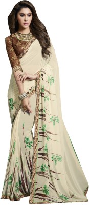 Shaily Retails Printed Bollywood Georgette Saree(Multicolor)