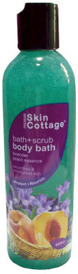 

Premium Skin Cottage Lavender Peach Essence | Body Bath Care + Exfoliator | Protects | Nourishes Scrub(400 ml)