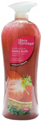 

Premium Skin Cottage Strawberry Yoghurt Essence | Body Bath Care + Exfoliator | Protects | Nourishes Scrub(1000 ml)