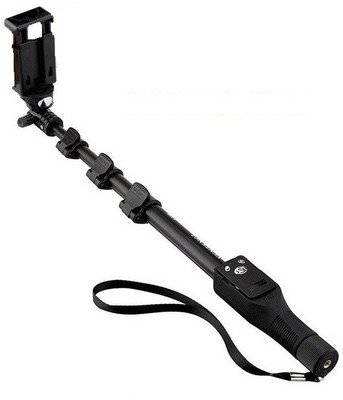 A CONNECT Z Bluetooth Selfie Stick(Black, Remote Included)