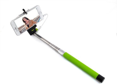 A CONNECT Z Cable Selfie Stick(Green)