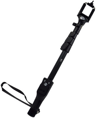 A CONNECT Z Bluetooth Selfie Stick(Black, Remote Included)