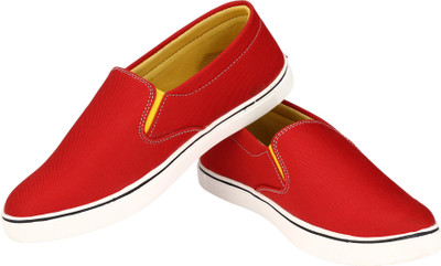 

ZebX Slip On Sneakers For Men(Red