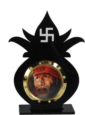 

Sigaram Sai Baba in Kalasha Idol for Car Dashboard, Table or Ofice-Desk, Shops and Homes - K521 Decorative Showpiece - 10 cm(Acrylic, Multicolor)