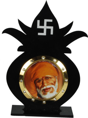 

Sigaram Sai Baba in Kalasha Idol for Car Dashboard, Table or Ofice-Desk, Shops and Homes - K518 Decorative Showpiece - 10 cm(Acrylic, Multicolor)
