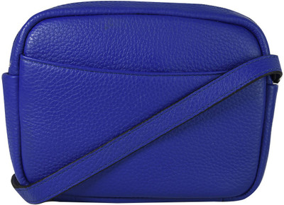 

Da Milano Women Casual Blue Genuine Leather Sling Bag