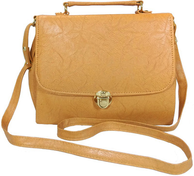 

Chalissa Girls Casual Gold PU Sling Bag