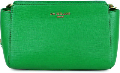 

Da Milano Women Casual Green Genuine Leather Sling Bag