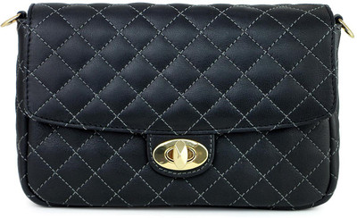 

Da Milano Women Casual Black Genuine Leather Sling Bag