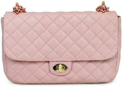 

Da Milano Women Casual Pink Genuine Leather Sling Bag