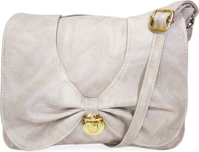 

Chalissa Girls Casual Grey PU Sling Bag