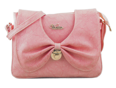 

Voaka Women Casual Pink PU Sling Bag