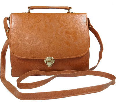 

Chalissa Girls Casual Brown PU Sling Bag