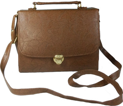 

Chalissa Girls Casual Brown PU Sling Bag