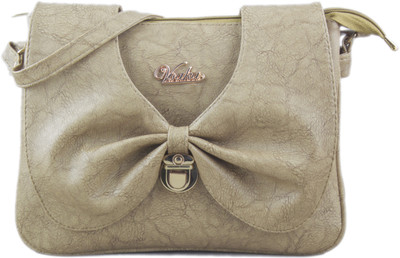 

Voaka Women Casual Beige PU Sling Bag