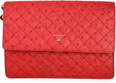 

Da Milano Women Casual Red Genuine Leather Sling Bag