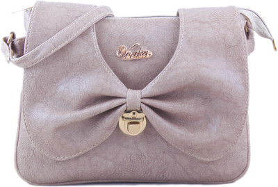 

Voaka Girls Casual Grey PU Sling Bag