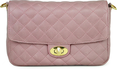 

Da Milano Women Casual Pink Genuine Leather Sling Bag