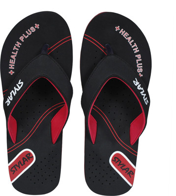 

Stylar Flip Flops, Black