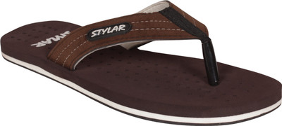 Stylar Flip Flops, Brown