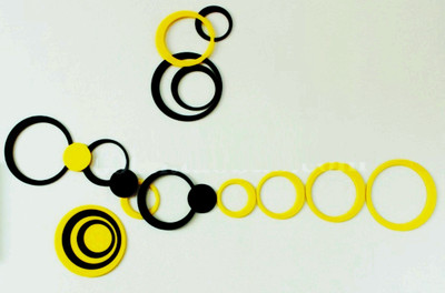 

Naveed Arts  Acrylic Sticker Sticker(Pack of 1, Yellow;black
