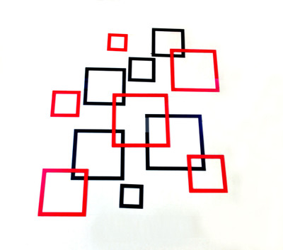

Naveed Arts  Acrylic Sticker Sticker(Pack of 1, Red;black