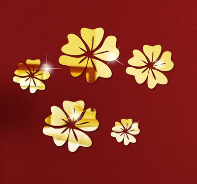 

Naveed Arts  Acrylic Sticker Sticker(Pack of 1, Gold