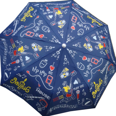 

Cheeky Chunk Music Doodle Umbrella(Blue)