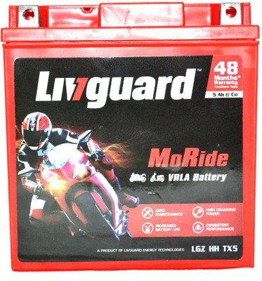 

Livguard LGZ HH TX5 5 Ah Battery for Bike