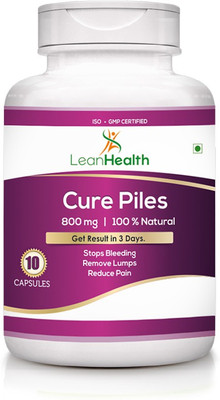 

Leanhealth Cure Piles - Herbal Capsules (Pack of 1)(10 No)