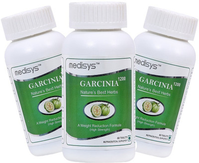 

Medisys Garcinia 1200mg Weight Reduction Formula (High Strength) Combo Pack (3 bottle)(270 g)